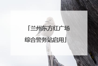兰州东方红广场综合警务站启用