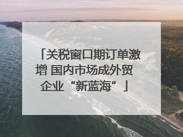 关税窗口期订单激增 国内市场成外贸企业“新蓝海”