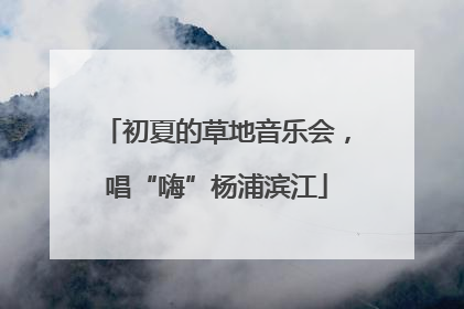 初夏的草地音乐会，唱“嗨”杨浦滨江