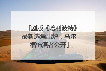 剧版《哈利波特》最新选角出炉，马尔福饰演者公开