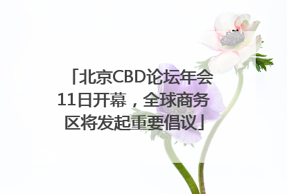北京CBD论坛年会11日开幕，全球商务区将发起重要倡议