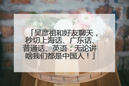吴彦祖和好友聊天，秒切上海话、广东话、普通话、英语：无论讲啥我们都是中国人！