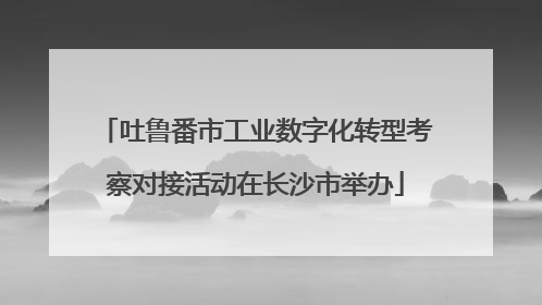 吐鲁番市工业数字化转型考察对接活动在长沙市举办