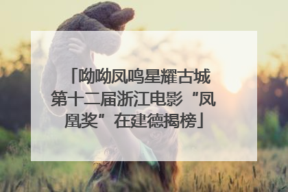呦呦凤鸣星耀古城 第十二届浙江电影“凤凰奖”在建德揭榜