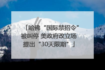 哈佛“国际禁招令”被叫停 美政府改立场提出“30天限期”