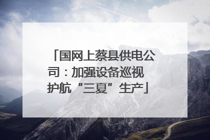 国网上蔡县供电公司：加强设备巡视 护航“三夏”生产
