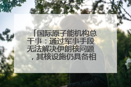 国际原子能机构总干事：通过军事手段无法解决伊朗核问题，其核设施仍具备相关产能，只需要数月就能生产出浓缩铀
