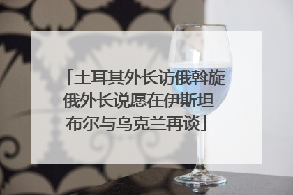 土耳其外长访俄斡旋 俄外长说愿在伊斯坦布尔与乌克兰再谈