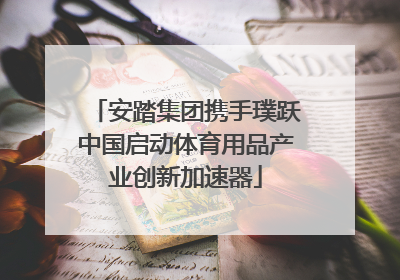 安踏集团携手璞跃中国启动体育用品产业创新加速器