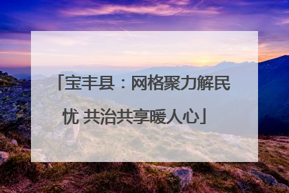 宝丰县：网格聚力解民忧 共治共享暖人心