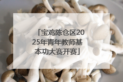 宝鸡陈仓区2025年青年教师基本功大赛开赛