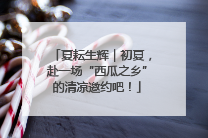 夏耘生辉｜初夏，赴一场“西瓜之乡”的清凉邀约吧！