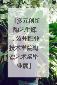 多元创新 陶艺生辉：汝州职业技术学院陶瓷艺术系毕业展