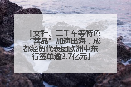 女鞋、二手车等特色“蓉品”加速出海，成都经贸代表团欧洲中东行签单逾3.7亿元