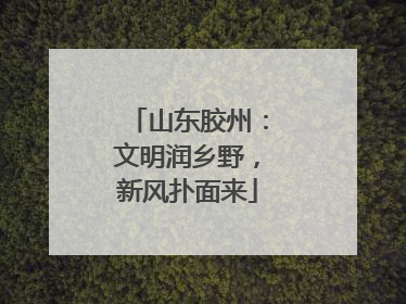 山东胶州：文明润乡野，新风扑面来