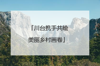 川台携手共绘美丽乡村画卷