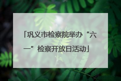 巩义市检察院举办“六一”检察开放日活动