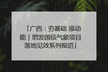 广西：夯基础 添动能｜增发国债气象项目落地见效系列报道