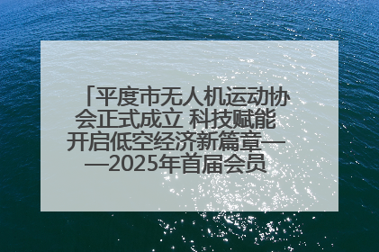 平度市无人机运动协会正式成立 科技赋能开启低空经济新篇章——2025年首届会员大会暨无人机应用发展论坛成功举办