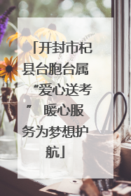 开封市杞县台胞台属“爱心送考” 暖心服务为梦想护航