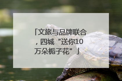文旅与品牌联合，四城“送你10万朵栀子花”