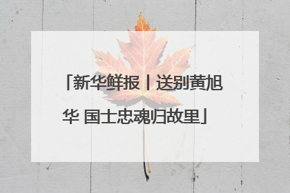 新华鲜报丨送别黄旭华 国士忠魂归故里