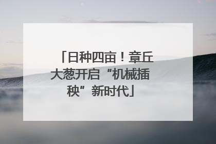 日种四亩！章丘大葱开启“机械插秧”新时代