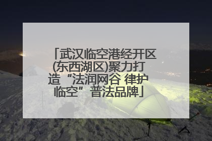 武汉临空港经开区(东西湖区)聚力打造“法润网谷 律护临空”普法品牌