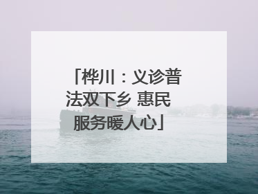桦川：义诊普法双下乡 惠民服务暖人心