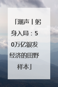 潮声丨躬身入局：50万亿银发经济的田野样本