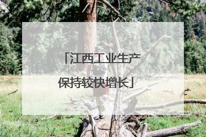 江西工业生产保持较快增长