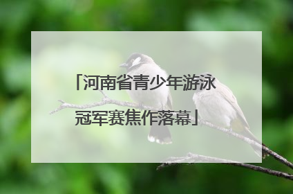 河南省青少年游泳冠军赛焦作落幕