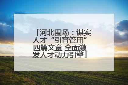 河北围场：谋实人才“引育管用”四篇文章 全面激发人才动力引擎