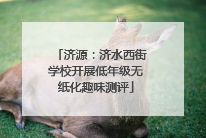 济源：济水西街学校开展低年级无纸化趣味测评