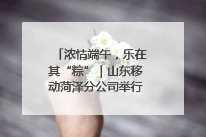 浓情端午，乐在其“粽”｜山东移动菏泽分公司举行端午节主题活动