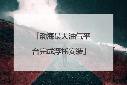 渤海最大油气平台完成浮托安装