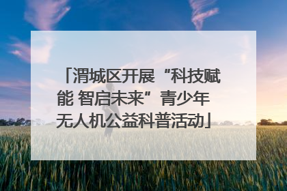 渭城区开展“科技赋能 智启未来”青少年无人机公益科普活动