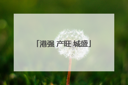 港强 产旺 城盛