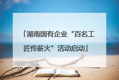 湖南国有企业“百名工匠传薪火”活动启动