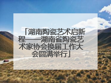 湖南陶瓷艺术启新程——湖南省陶瓷艺术家协会换届工作大会圆满举行
