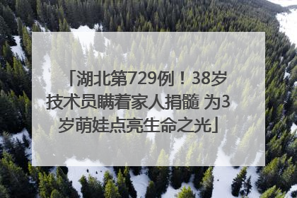 湖北第729例！38岁技术员瞒着家人捐髓 为3岁萌娃点亮生命之光