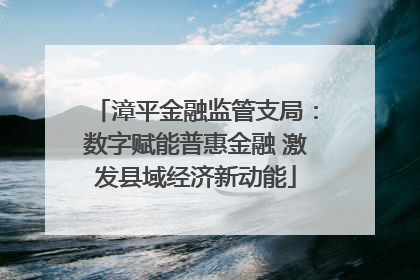 漳平金融监管支局：数字赋能普惠金融 激发县域经济新动能
