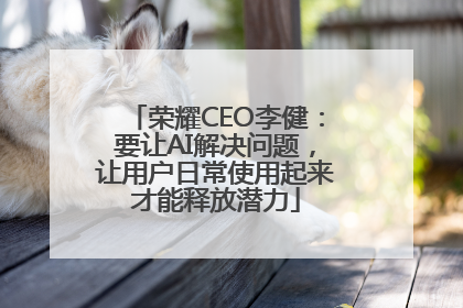 荣耀CEO李健：要让AI解决问题，让用户日常使用起来才能释放潜力