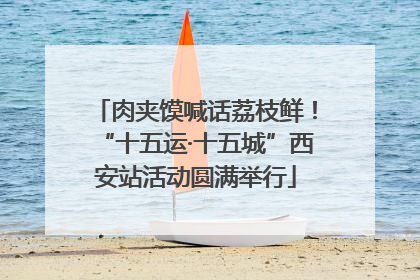 肉夹馍喊话荔枝鲜！“十五运·十五城”西安站活动圆满举行