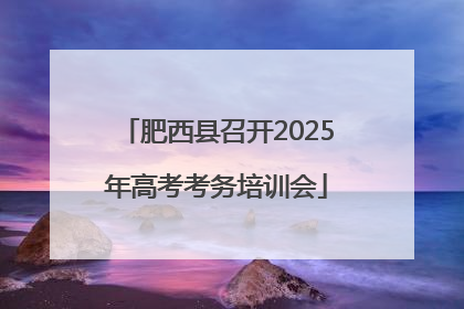 肥西县召开2025年高考考务培训会