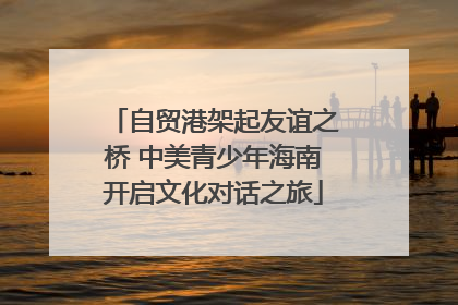 自贸港架起友谊之桥 中美青少年海南开启文化对话之旅