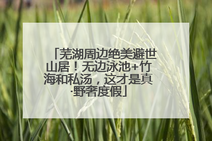 芜湖周边绝美避世山居！无边泳池+竹海和私汤，这才是真·野奢度假