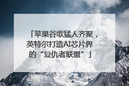 苹果谷歌猛人齐聚，英特尔打造AI芯片界的“复仇者联盟”