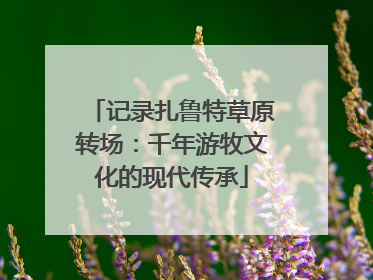 记录扎鲁特草原转场：千年游牧文化的现代传承