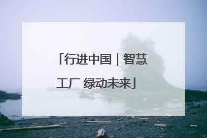 行进中国｜智慧工厂 绿动未来